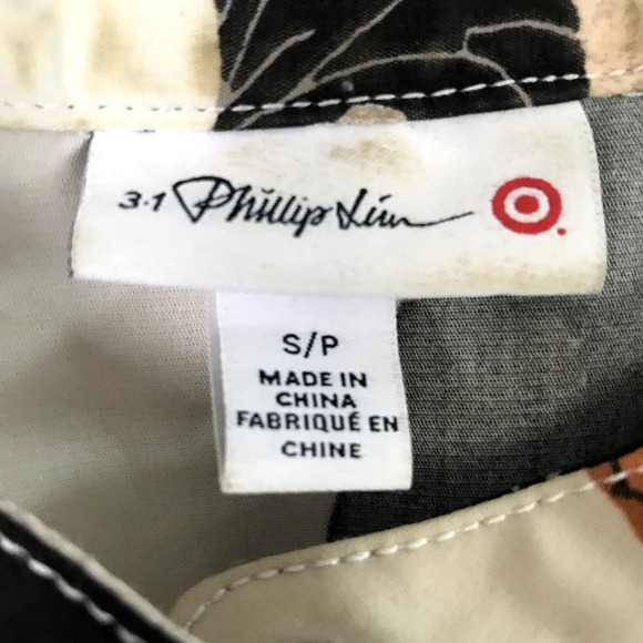 The Floral Zip-Front Shirt Dress - 3.1 Phillip Lim Target EUC Small - Picture 11 of 13